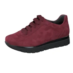 Semler – Komfort-Sneaker aus Veloursleder bordeaux