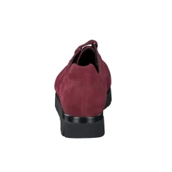 Semler – Komfort-Sneaker aus Veloursleder bordeaux