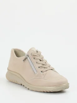 Semler – Komfort-Sneaker aus Veloursleder beige
