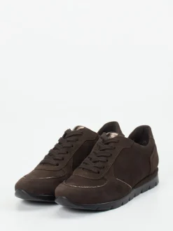 Semler – Komfort-Sneaker aus Veloursleder Braun