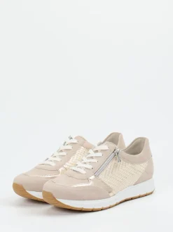 Semler – Komfort-Sneaker aus Veloursleder beige