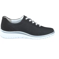 Semler – Komfort-Sneaker aus Mesh-Textil Schwarz