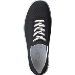 Semler – Komfort-Sneaker aus Mesh-Textil Schwarz