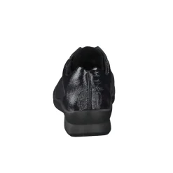 Semler – Komfort-Sneaker aus Lackleder und Veloursleder