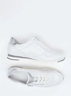 Semler – Komfort-Sneaker aus Kalbleder Offwhite