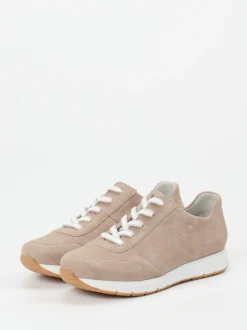 Semler – Komfort-Sneaker aus Veloursleder beige