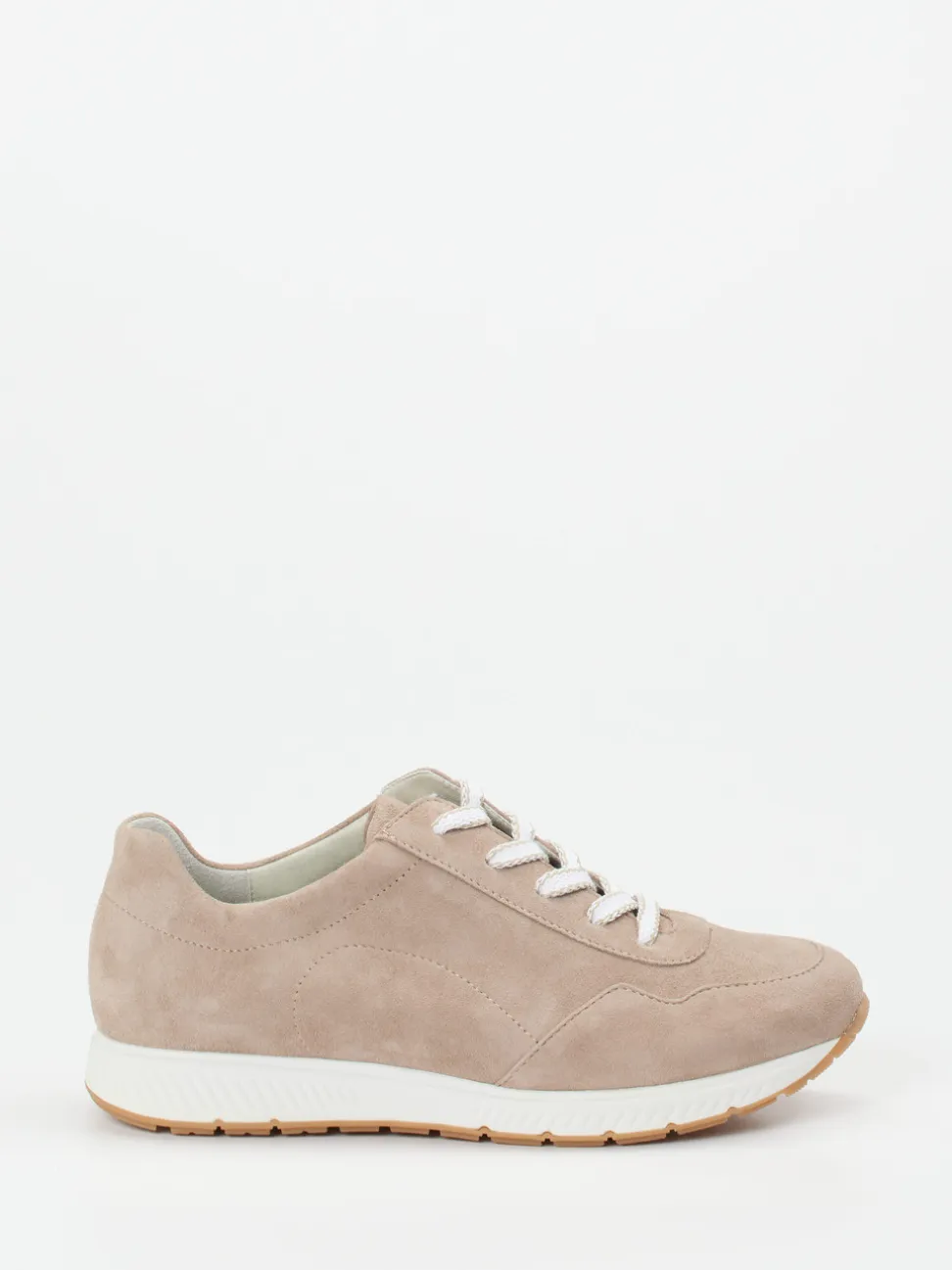 Semler – Komfort-Sneaker aus Veloursleder beige