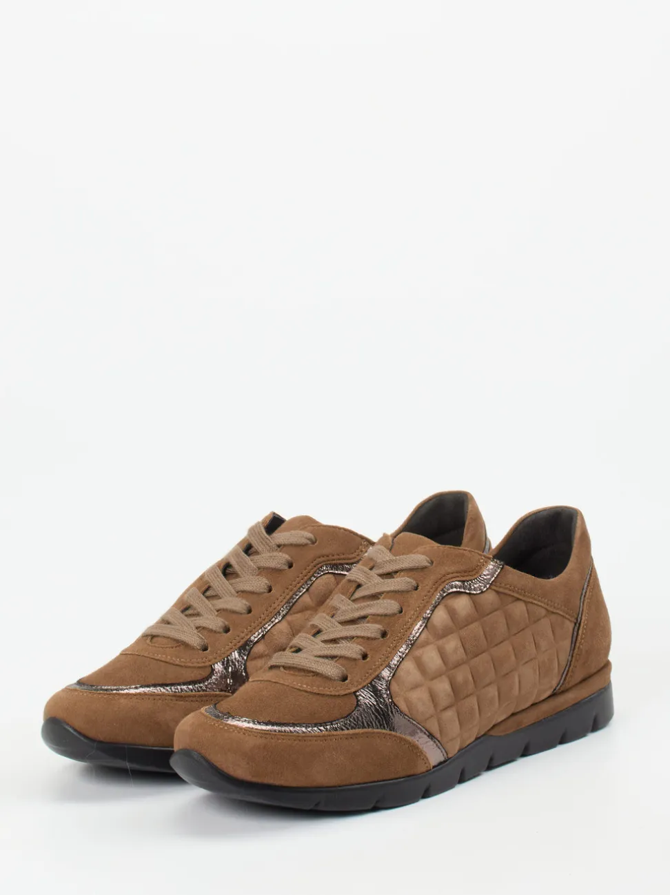 Semler – Komfort-Sneaker aus Veloursleder cognac