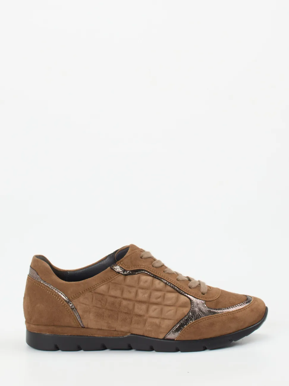 Semler – Komfort-Sneaker aus Veloursleder cognac
