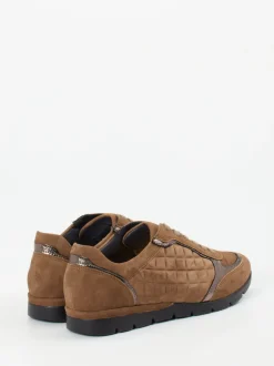 Semler – Komfort-Sneaker aus Veloursleder cognac