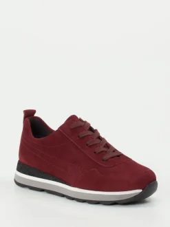 Semler – Komfort-Sneaker aus Veloursleder bordeaux