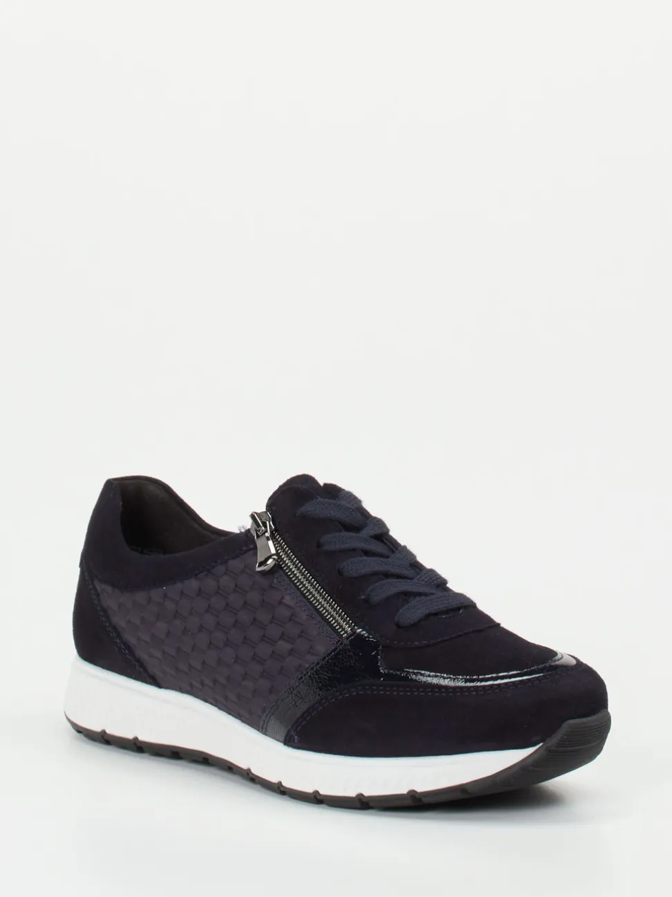 Semler – Komfort-Sneaker aus Veloursleder Dunkelblau