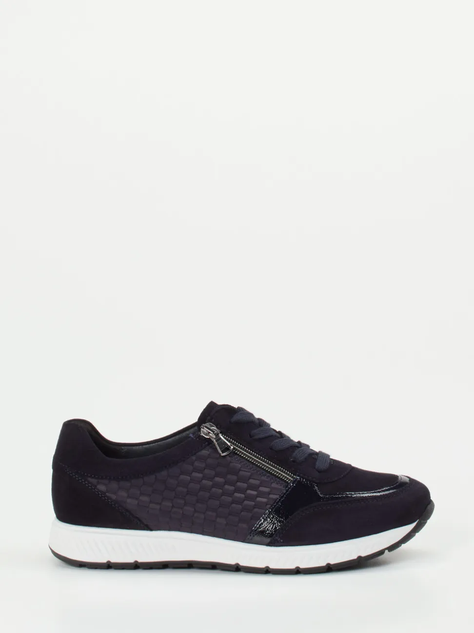 Semler – Komfort-Sneaker aus Veloursleder Dunkelblau