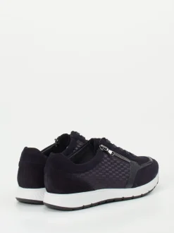 Semler – Komfort-Sneaker aus Veloursleder Dunkelblau