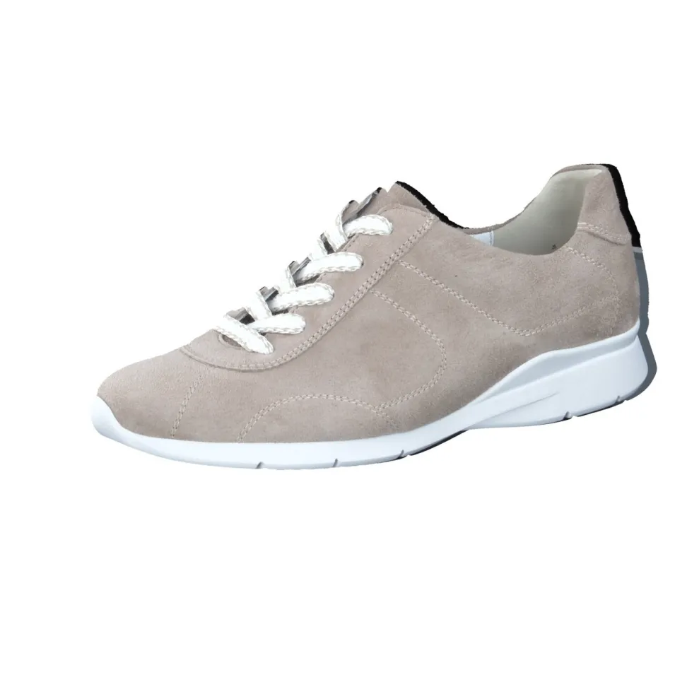 Semler – Komfort-Sneaker aus Veloursleder Beige