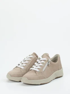 Semler – Komfort-Sneaker aus Veloursleder Beige