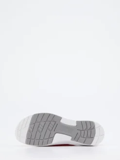 Semler – Komfort-Sneaker aus Mesh und Veloursleder Rot
