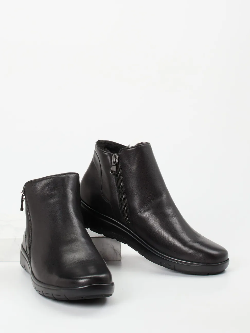 Semler – Komfort-Stiefelette aus Kalbleder schwarz