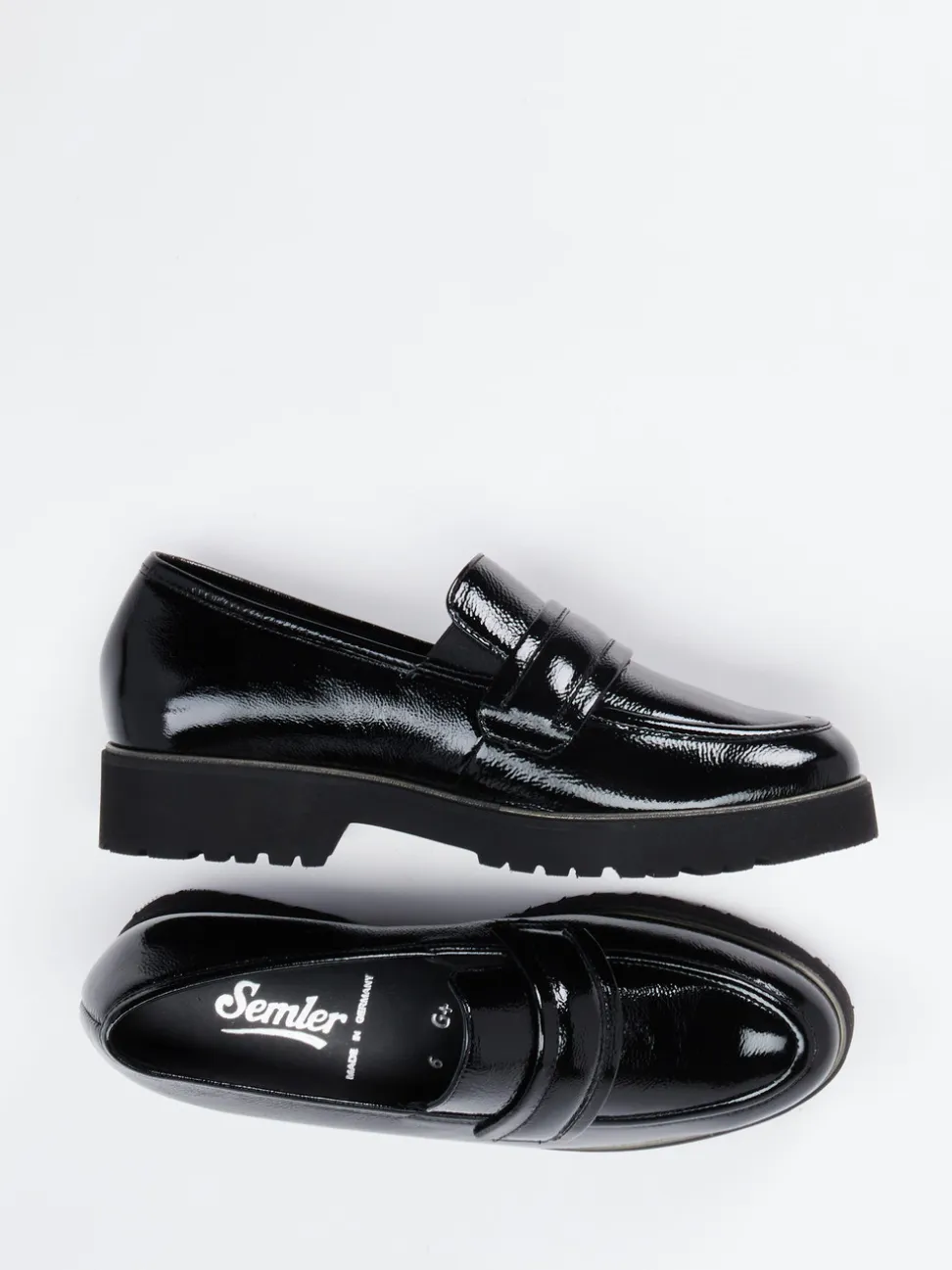 Semler – Loafer aus Lackleder schwarz