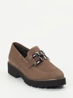 Semler – Loafer aus Nubukleder in Taupebraun