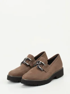 Semler – Loafer aus Nubukleder in Taupebraun