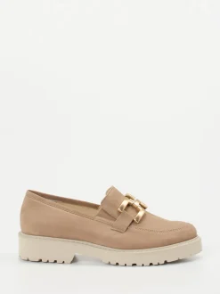 Semler – Loafer aus Nubukleder in Beige