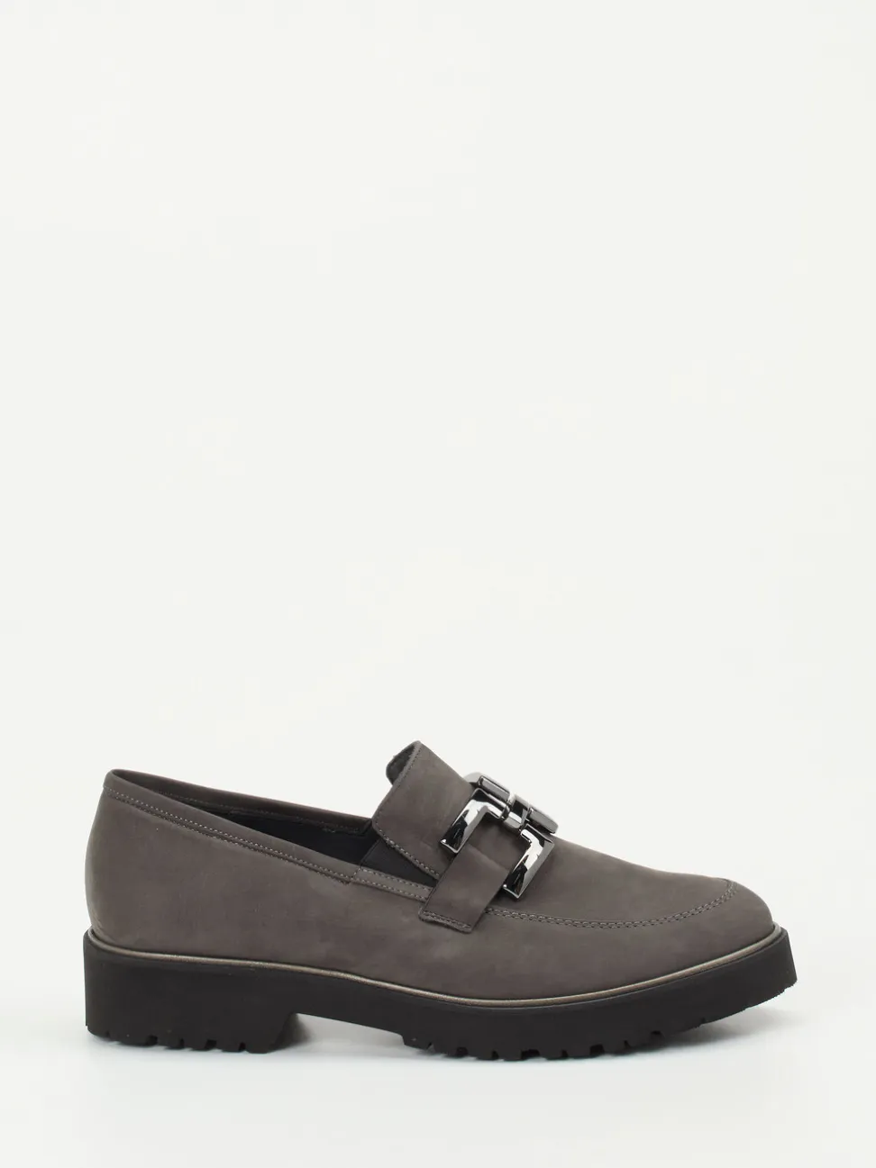 Semler – Loafer aus Nubukleder in Anthrazit