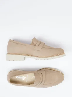 Semler – Loafer aus Nubukleder in Beige