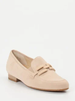 Semler – Loafer aus Veloursleder beige