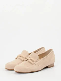 Semler – Loafer aus Veloursleder beige