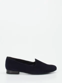 Semler – Loafer aus Veloursleder in Dunkelblau