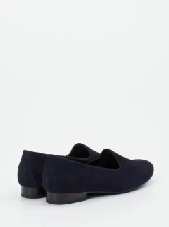 Semler – Loafer aus Veloursleder in Dunkelblau