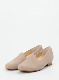 Semler – Loafer aus Veloursleder in Sandbeige