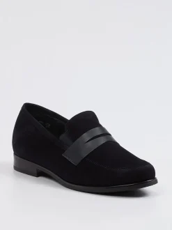 Semler – Loafer aus Veloursleder in Blau