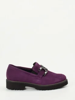 Semler – Loafer aus Veloursleder in Violett