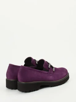 Semler – Loafer aus Veloursleder in Violett