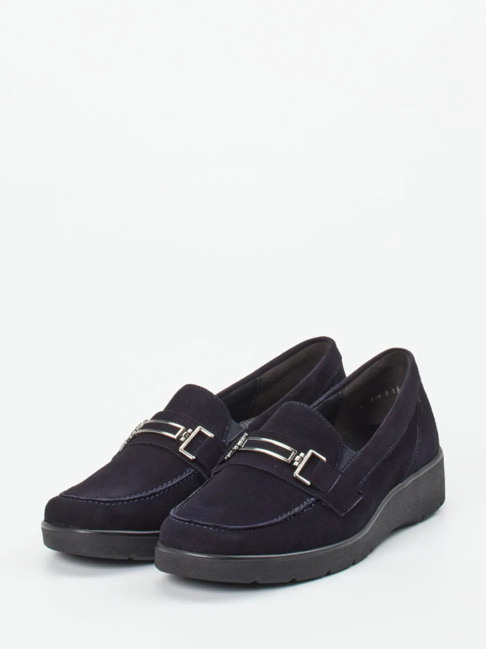 Semler – Loafer aus Veloursleder Dunkelblau