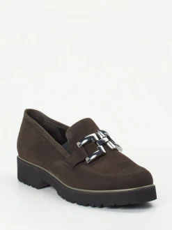 Semler – Loafer aus Veloursleder in Dunkelbraun