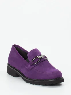 Semler – Loafer aus Veloursleder in Violett