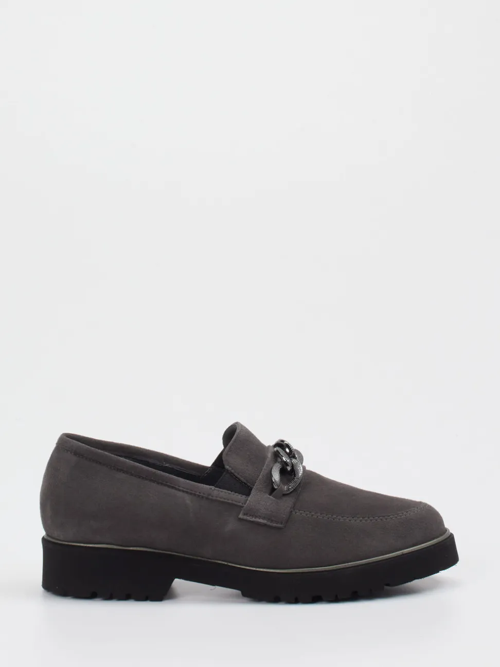 Semler – Loafer aus Veloursleder in Grau