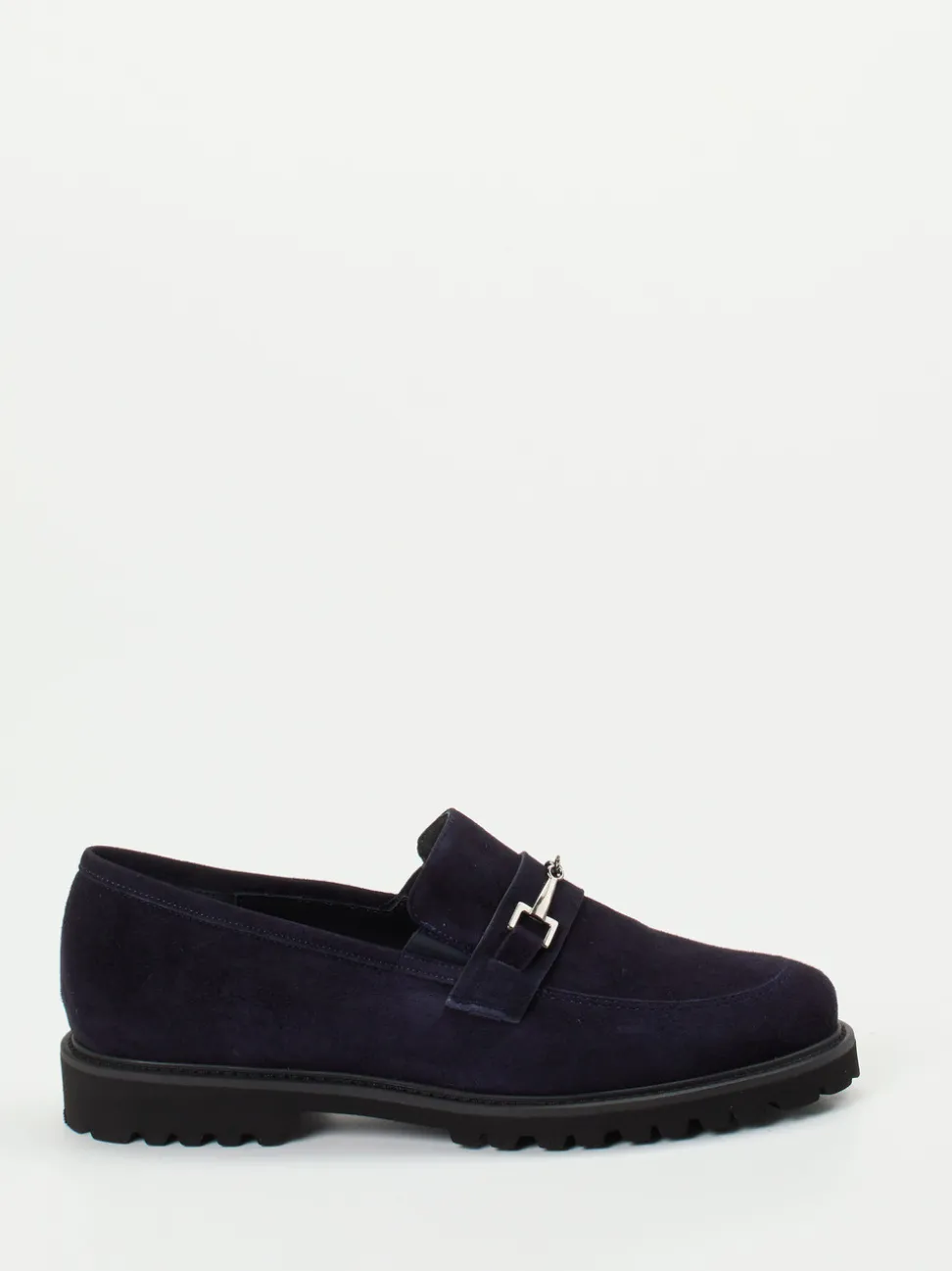 Semler – Loafer aus Veloursleder in Dunkelblau