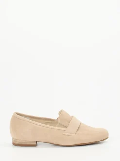 Semler – Loafer aus Veloursleder beige