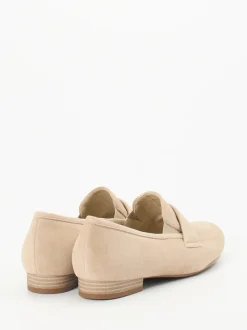 Semler – Loafer aus Veloursleder beige