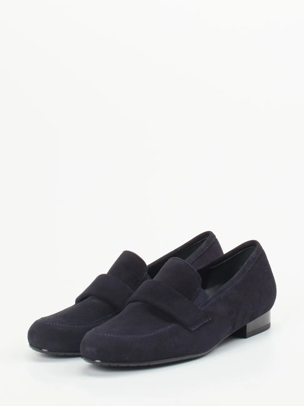 Semler – Loafer aus Veloursleder in Dunkelblau