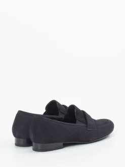 Semler – Loafer aus Veloursleder in Dunkelblau