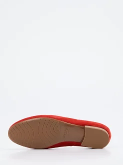 Semler – Loafer aus Veloursleder in Signalrot
