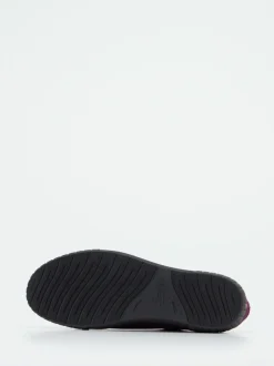Semler – Low-Top Sneaker aus Veloursleder pflaume