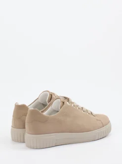 Semler – Low-Top Sneaker aus Nubukleder beige