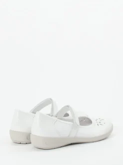 Semler – Mary Jane Ballerinas aus Kalbleder weiß