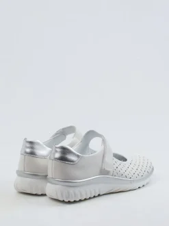Semler – Mary Jane Sneaker aus Kalbleder weiß